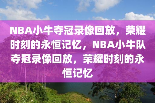 NBA小牛夺冠录像回放，荣耀时刻的永恒记忆，NBA小牛队夺冠录像回放，荣耀时刻的永恒记忆