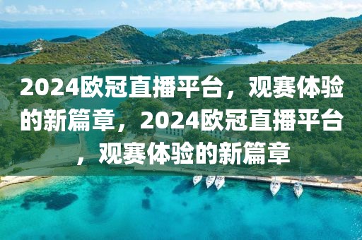 2024欧冠直播平台，观赛体验的新篇章，2024欧冠直播平台，观赛体验的新篇章