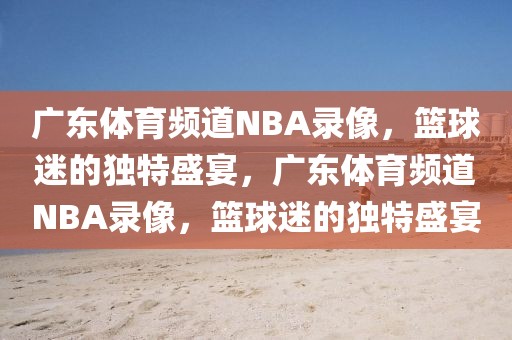 广东体育频道NBA录像，篮球迷的独特盛宴，广东体育频道NBA录像，篮球迷的独特盛宴