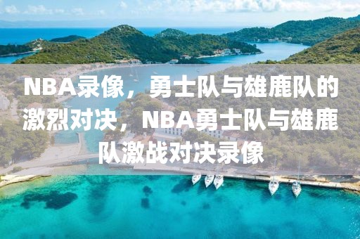 NBA录像，勇士队与雄鹿队的激烈对决，NBA勇士队与雄鹿队激战对决录像