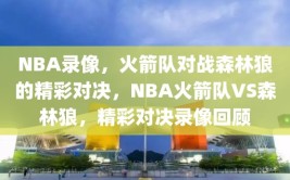 NBA录像，火箭队对战森林狼的精彩对决，NBA火箭队VS森林狼，精彩对决录像回顾