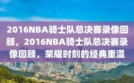 2016NBA骑士队总决赛录像回顾，2016NBA骑士队总决赛录像回顾，荣耀时刻的经典重温