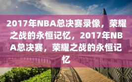 2017年NBA总决赛录像，荣耀之战的永恒记忆，2017年NBA总决赛，荣耀之战的永恒记忆