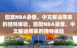 回放NBA录像，中文解说带来的独特体验，回放NBA录像，中文解说带来的独特体验