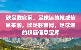 欧足联官网，足球迷的权威信息来源，欧足联官网，足球迷的权威信息宝库