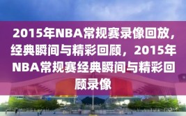 2015年NBA常规赛录像回放，经典瞬间与精彩回顾，2015年NBA常规赛经典瞬间与精彩回顾录像