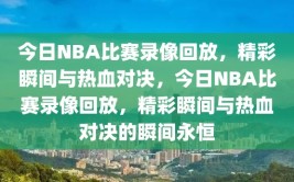 今日NBA比赛录像回放，精彩瞬间与热血对决，今日NBA比赛录像回放，精彩瞬间与热血对决的瞬间永恒