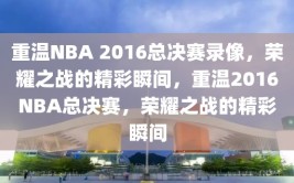 重温NBA 2016总决赛录像，荣耀之战的精彩瞬间，重温2016NBA总决赛，荣耀之战的精彩瞬间