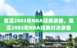 重温2003年NBA经典录像，重温2003年NBA经典对决录像