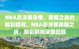 NBA总决赛录像，荣耀之战的精彩瞬间，NBA总决赛荣耀之战，精彩瞬间录像回顾