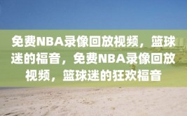 免费NBA录像回放视频，篮球迷的福音，免费NBA录像回放视频，篮球迷的狂欢福音