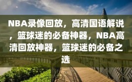 NBA录像回放，高清国语解说，篮球迷的必备神器，NBA高清回放神器，篮球迷的必备之选