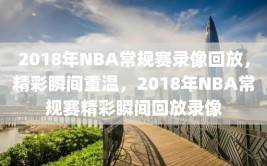 2018年NBA常规赛录像回放，精彩瞬间重温，2018年NBA常规赛精彩瞬间回放录像