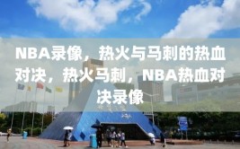 NBA录像，热火与马刺的热血对决，热火马刺，NBA热血对决录像