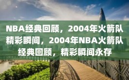 NBA经典回顾，2004年火箭队精彩瞬间，2004年NBA火箭队经典回顾，精彩瞬间永存