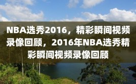 NBA选秀2016，精彩瞬间视频录像回顾，2016年NBA选秀精彩瞬间视频录像回顾