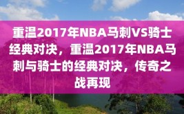 重温2017年NBA马刺VS骑士经典对决，重温2017年NBA马刺与骑士的经典对决，传奇之战再现