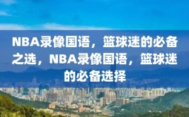 NBA录像国语，篮球迷的必备之选，NBA录像国语，篮球迷的必备选择