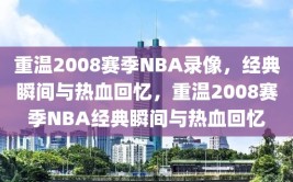 重温2008赛季NBA录像，经典瞬间与热血回忆，重温2008赛季NBA经典瞬间与热血回忆