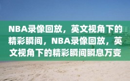 NBA录像回放，英文视角下的精彩瞬间，NBA录像回放，英文视角下的精彩瞬间瞬息万变