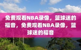 免费观看NBA录像，篮球迷的福音，免费观看NBA录像，篮球迷的福音