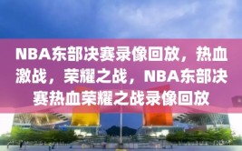 NBA东部决赛录像回放，热血激战，荣耀之战，NBA东部决赛热血荣耀之战录像回放