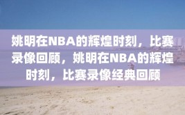 姚明在NBA的辉煌时刻，比赛录像回顾，姚明在NBA的辉煌时刻，比赛录像经典回顾