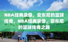 NBA经典录像，安东尼的篮球传奇，NBA经典录像，安东尼的篮球传奇之路