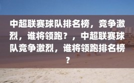 中超联赛球队排名榜，竞争激烈，谁将领跑？，中超联赛球队竞争激烈，谁将领跑排名榜？