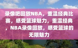 录像吧回放NBA，重温经典比赛，感受篮球魅力，重温经典，NBA录像回放，感受篮球的无限魅力