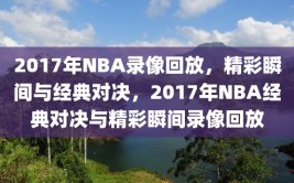 2017年NBA录像回放，精彩瞬间与经典对决，2017年NBA经典对决与精彩瞬间录像回放