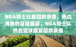 NBA骑士比赛回放录像，热血沸腾的篮球盛宴，NBA骑士队热血篮球盛宴回放录像