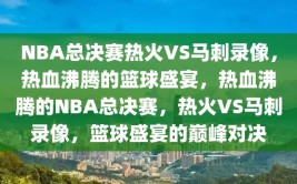 NBA总决赛热火VS马刺录像，热血沸腾的篮球盛宴，热血沸腾的NBA总决赛，热火VS马刺录像，篮球盛宴的巅峰对决