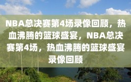 NBA总决赛第4场录像回顾，热血沸腾的篮球盛宴，NBA总决赛第4场，热血沸腾的篮球盛宴录像回顾