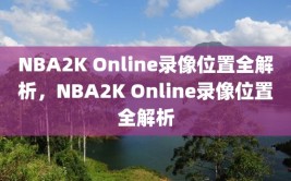 NBA2K Online录像位置全解析，NBA2K Online录像位置全解析