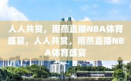 人人共赏，雨燕直播NBA体育盛宴，人人共赏，雨燕直播NBA体育盛宴