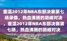 重温2012年NBA东部决赛第七场录像，热血沸腾的巅峰对决，重温2012年NBA东部决赛第七场，热血沸腾的巅峰对决