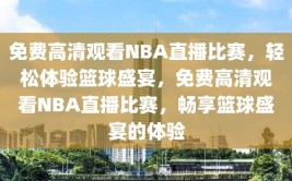 免费高清观看NBA直播比赛，轻松体验篮球盛宴，免费高清观看NBA直播比赛，畅享篮球盛宴的体验