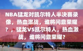 NBA猛龙对凯尔特人半决赛录像，热血激战，谁将问鼎荣耀？，猛龙VS凯尔特人，热血激战，谁将问鼎荣耀？