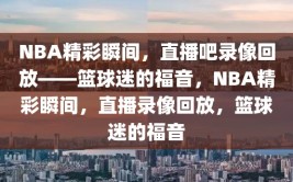 NBA精彩瞬间，直播吧录像回放——篮球迷的福音，NBA精彩瞬间，直播录像回放，篮球迷的福音