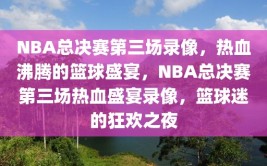 NBA总决赛第三场录像，热血沸腾的篮球盛宴，NBA总决赛第三场热血盛宴录像，篮球迷的狂欢之夜